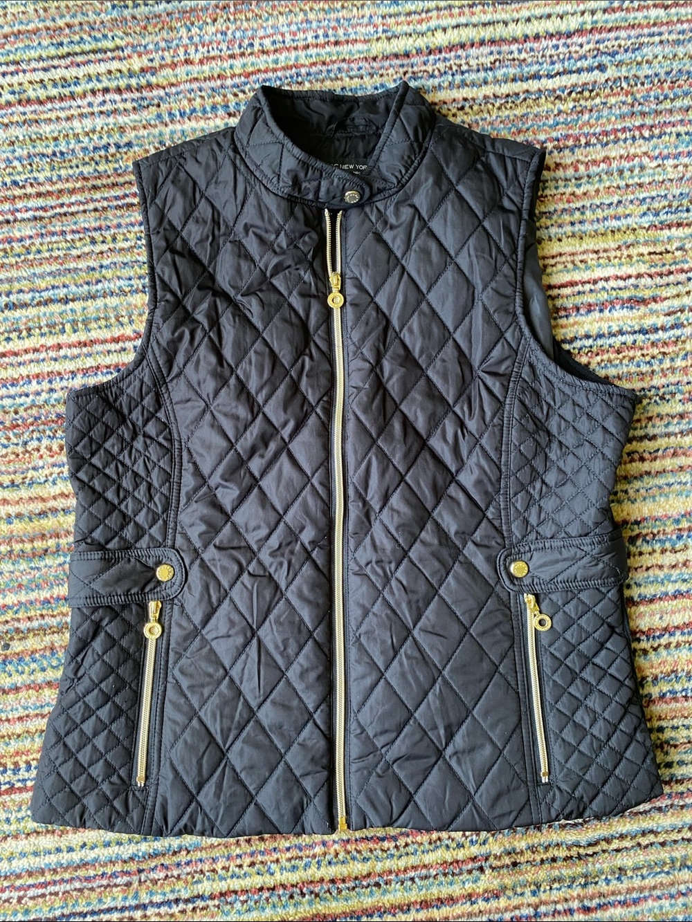 Quilted Black Women's Vest